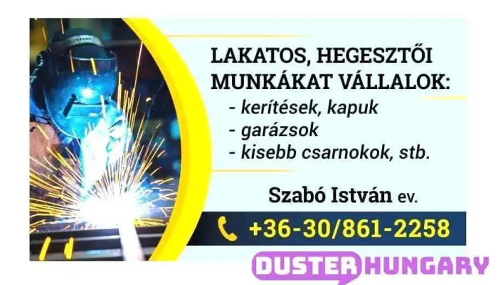 Szabo Istvan Ev Szerkezetlakatos Epuletlakatos A Tulajdonostol - Furta