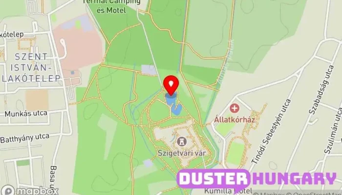 térkép Szigetvári Csónakázó-tó Tó úszási lehetőséggel ban Szigetvár