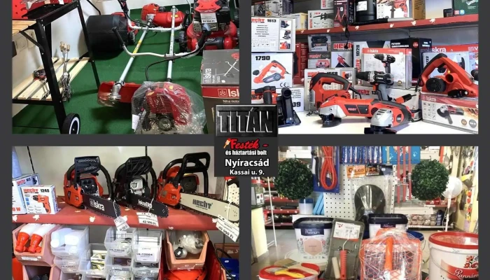Titán Festék -és háztartási bolt/TITÁNKER webáruház [barkács/kerti gép, műszaki cikk, szerszám, alkatrész…] - Kassai U. 9