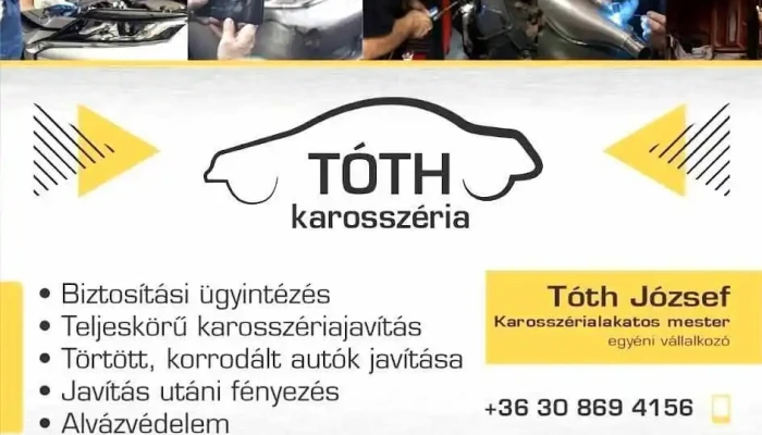 Toth Jozsef Ev Karosszeria Lakatos Mester Osszes - Nemesgulács