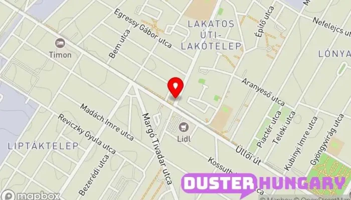 térkép Üllői Street Food Gyorsétterem ban Budapest
