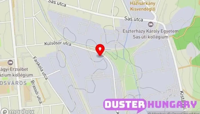 térkép Unicar Autószerviz Eger Autószerelő, Autóvillamosság, Autófelújító szerviz, Futóműbeállítás ban Eger