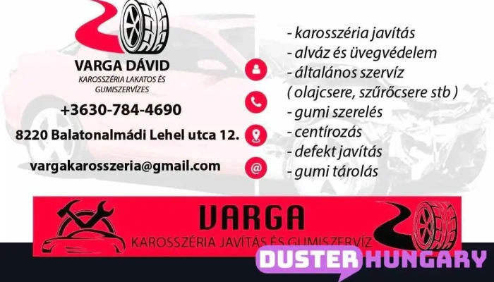 Varga Karosszeria Javitas Es Gumiszerviz Osszes - Balatonalmádi