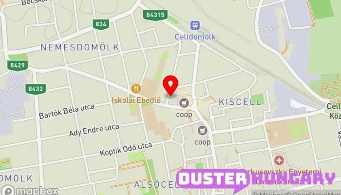 térkép Vass József órás Órajavítás, Órás ban Celldömölk