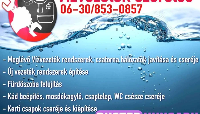 Vízvezeték szerelés Tordai Ferenc - Hungary