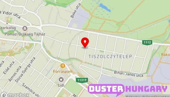 térkép Zöld András  ban Pomáz